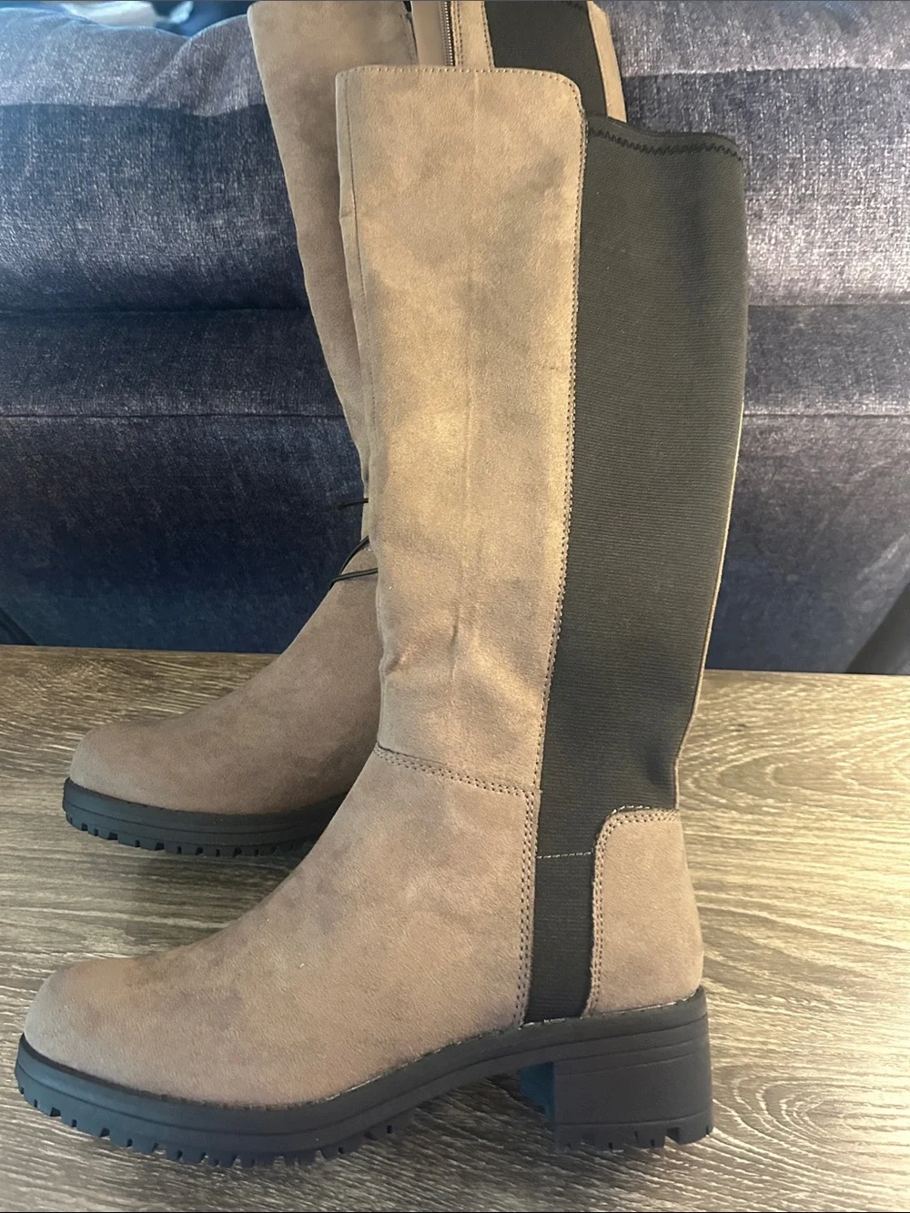 Arizona Jean Co - Tall Taupe Women's Riding Boots Size 6M